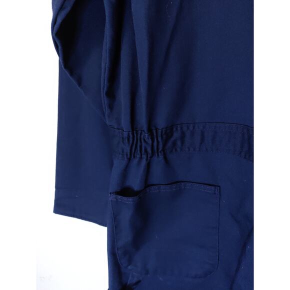 VINTAGE Sears Coverall Roebucks Navy Blue Long Sleeve Zip Button Coveralls 44T - Picture 8 of 12